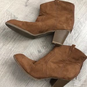 New direction suede booties